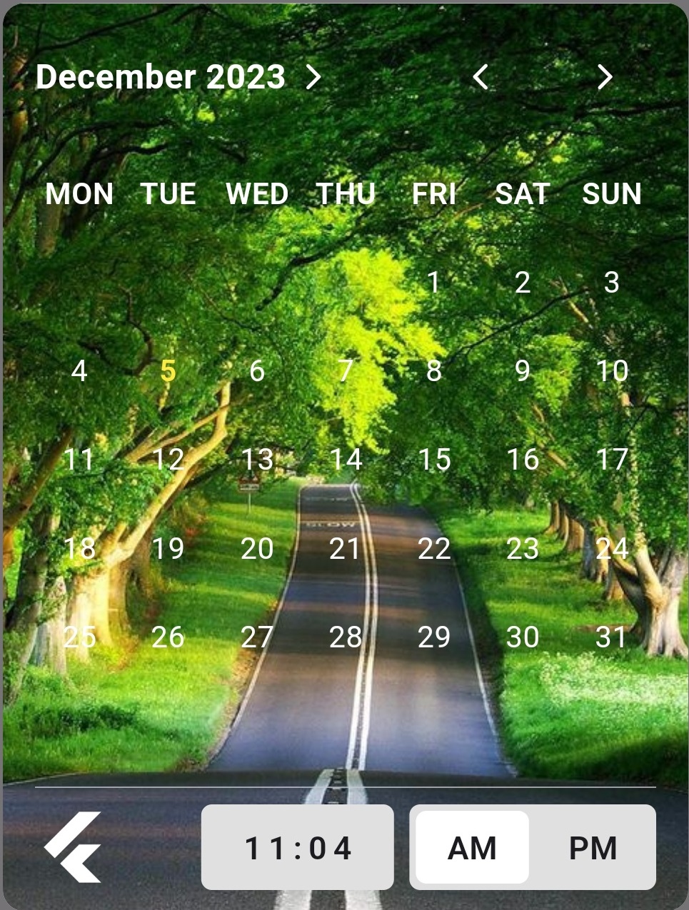 Adoptive calendar Flutter Package adoptive-calendar-flutter-package